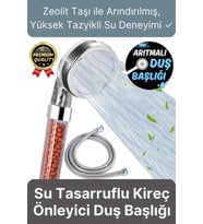 Özel Üretim Zeolid Taşlı Yüksek Emisyon Güçlü Su Tasarruflu Tazyikli Kireç Önleyici Duş Başlığı
