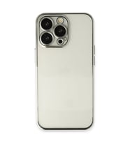 İphone 14 Kılıf Lensli - Gümüş
