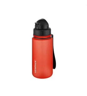 UZSPACE 3024-3  SOFT TOUCH TRITAN MATARA PİPETLİ 400 ML FANTASY RED