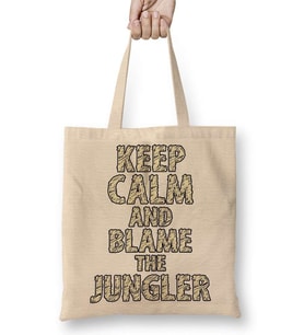 Keep Calm And Blame The Jungler Bez Çanta Uzun Saplı