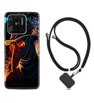 Xiaomi Redmi Note 7 8 9 Pro 10 2022 10 Pro 10S Kılıf Boyun Askılı Silikon Karga 1616