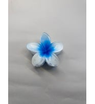 Tekli, Beyaz - Mavi Renk 8 cm Lotus Çiçeği Mandal Toka