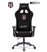 Fanchair x Beşiktaş Goal Gri Kumaş Lisanslı Oyuncu Koltuğu