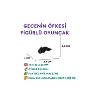 Gecenin Öfkesi Figür - Ejderha Temalı 3D Karakter