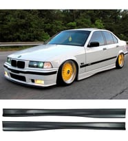E36 3 Serisi M Technic Yan Marşpiyel Seti Plastik 2 Adet Mat Siyah 1990-2000 karlık+ek+bodykit