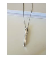 İÇİNE NOT KOYULABİLEN UNİSEX ÇELİK DİLEK KOLYESİ 72CM ACR9280 (Gümüş)