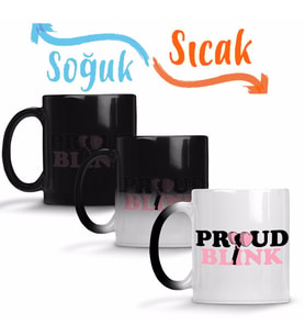 Proud Blınk Blackpink Sihirli Kupa Bardak Porselen