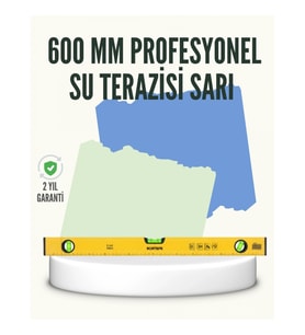 Mey İthalat® Profesyonel 600 mm Su Terazisi Duvar ve Montaj İşleri İçin