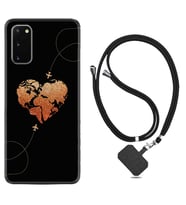 Samsung A02S A03S A10 A12 A13 A21S A22 Kılıf Boyun Askılı Silikon Plane Heart 1721