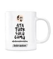 Kişiye Özel İsimli Baba Kupa Atatürkçülüğümü Babamdan Aldım