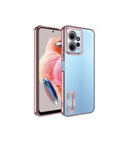 Xiaomi Redmi Note 12 4G Uyumlu Kılıf Kamera Korumalı Logo Gösteren Zore Omega Kapak