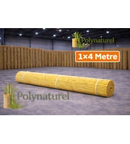 Doğal Kamış Bambu Çit 1x4m Bahçe Teras Balkon Gizlilik Perdesi Gölgelik Örtü