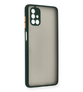 Galaxy M51 Kılıf Montreal Silikon Kapak - Yeşil