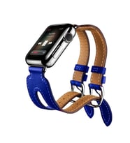 Ally Apple Watch 7-8 45mm 6-5-4 44mm Kordon Kayış H-Style 3-2-1 42mm-(5775) - LOHO6104-6202 (Mavi)