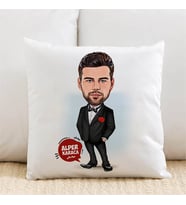 Kişiye Özel Karikatürlü Yakışıklı Erkek Yastık