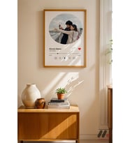 Kişiye Özel Daire Fotoğraflı Müzik Posteri, Ahşap Çerçeveli Duvar Tablosu