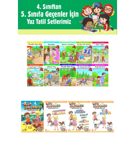 4.Sınıftan 5.Sınıfa Geçenler İçin Ata Tatilde Seti +10 lu Hikaye Seti 3