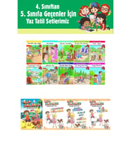 4.Sınıftan 5.Sınıfa Geçenler İçin Ata Tatilde Seti +10 lu Hikaye Seti 3