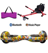 Citymate Elektrikli Kaykay Hoverboard Akıllı Denge 6.5 Inch + HoverKart + Çanta EXTREM PAKET D25