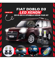Fiat Doblo D3 2006-2012 Uzun Far Uyumlu Şimşek Etkili Led Xenon Pro Series H7