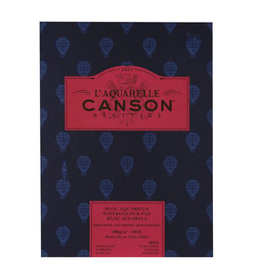 Canson Heritage Sulu Boya Blok 300 gr. 23x31 cm. 12 yp. Sıcak Baskı 