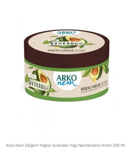 Arko Nem Değerli Yağlar Avokado Yağı İçeren Bakım Kremi 250 Ml 8690506487997