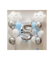 Çıtıpıtıstore Bulut Fiğürlü Yaş Lüks Balon Seti