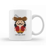 Captain Hook Pixel Character Kupa Bardak Porselen