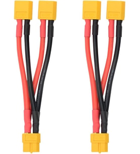 2 ADET XT60 Paralel Pil Konnektör Kablosu Çift Uzatma Y Dağıtıcı Erkekten Dişiye DJI Phantom RC Uçak için