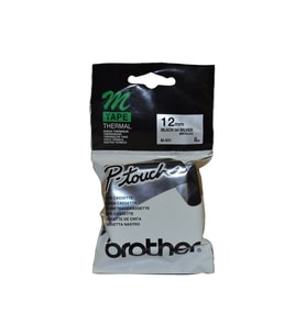 Tonersepeti Brother M-931 Gümüş Üzerine Siyah P-Touch Etiket 12mm - PT-55 / PT-60 / PT-80