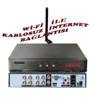 8 Kanal Wi-Fi Bağlantılı 5 Mp H265+ Hıbrıt Araç, Insan ve Yüz Tanımalı Xmeye Kayıt Cihazı