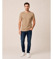 VİGOSS ERKEK BATTAL O YAKA BASIC T-SHIRT B3124-03370