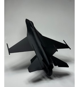 f16 Savaş Uçağı Modeli Siyah Renk 15 CM Ev Ofsi Dekoratif Obje