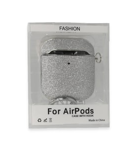 Apple Airpods 2 (2.nesil) Spell Simli Kılıf - Gümüş