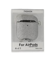 Apple Airpods 2 (2.nesil) Spell Simli Kılıf - Gümüş