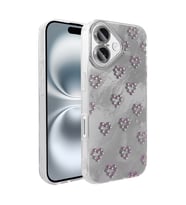 Apple iPhone 16 Plus Uyumlu Kılıf Kamera Korumalı Figürlü Zore Ponti Silikon Kapak (Beyaz)