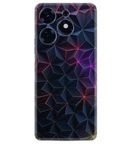 Tecno Spark 10 Pro Kılıf Silikon Desen Özel Seri Renkli Prizmalar 1783