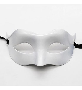 Beyaz Renk Masquerade Kostüm Partisi Venedik Balo Maskesi