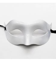 Beyaz Renk Masquerade Kostüm Partisi Venedik Balo Maskesi