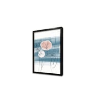 Line Art Kadın Çerçeveli Cam Tablo