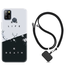 INFINIX Smart 4 5 6 Zero 8 S5 Pro Kılıf Boyun Askılı Silikon Life and Death 1339