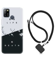 INFINIX Smart 4 5 6 Zero 8 S5 Pro Kılıf Boyun Askılı Silikon Life and Death 1339