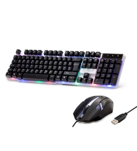 Kablolu Oyuncu Klye Mouse Set Led Q Siyah H837Q