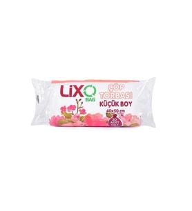 Küçük Boy Çöp Torbası 40 x 50 cm 30 Lu Rulo x 1 Paket = 30 Adet (Şeffaf)
