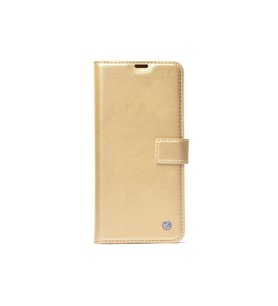 Huawei Nova 9 SE Uyumlu Kılıf Zore Kar Deluxe Kapaklı Kılıf (Gold)