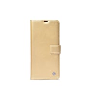 Huawei Nova 9 SE Uyumlu Kılıf Zore Kar Deluxe Kapaklı Kılıf (Gold)
