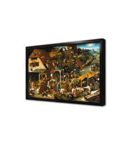 Pieter Brueghel Çerçeveli Mdf Tablo