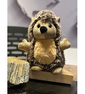 TATLI  CAM GÖZ PELUŞ KİRPİ 28cm (Kahverengi)