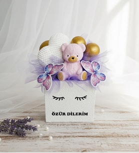 Özür Dilerim  Üzgün Ayıcık Kokulu Taş Dekoratif Hediyelik