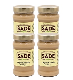SADE ORGANİK TAHİN 300 GR 4 LÜ PAKET